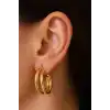 Altın Renk 15MM Halka Küpe (Çift)