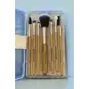 Altın Renk 7li Makyaj Fırçası Set