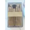 Altın Renk 7li Makyaj Fırçası Set