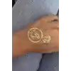 Altın Renk Bride Tribe Yazılı Dövme Tattoo