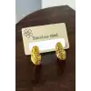 Altın Renk Çelik Küpe (Çift)