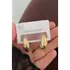 Altın Renk Çelik Küpe (Çift)