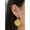 Altın Renk Çelik Küpe (Çift)