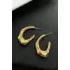 Altın Renk Çelik Küpe (Çift)