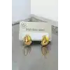 Altın Renk Çelik Küpe (Çift)