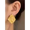 Altın Renk Çelik Küpe (Çift)