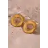 Altın Renk Çelik Küpe (Çift)