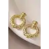 Altın Renk Çelik Küpe (Çift)