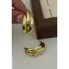Altın Renk Çelik Küpe (Çift)