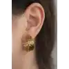 Altın Renk Çelik Küpe (Çift)