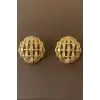 Altın Renk Çelik Küpe (Çift)