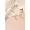 Altın Renk Çelik Küpe (Çift)