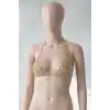 Altın Renk Dolar Figürlü Taşlı Bikini Üstü /Bralet /Vücut Aksesuarı