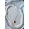 Altın Renk E Harf Balon Kolye