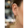 Altın Renk Halka Küpe (Çift)