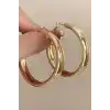 Altın Renk Halka Küpe (Çift)