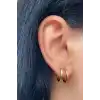 Altın Renk Halka Küpe (Çift)