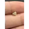 Altın Renk Kalp Figürlü Cerrahi Çelik Tragus/Kıkırdak Küpe/Piercing (Tek)