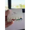Altın Renk Kalp Figürlü Taş Detaylı 6lı YSX Küpe Set
