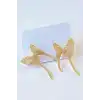 Altın Renk Kelebek Figürlü Küpe (Çift)