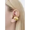 Altın Renk Kıstırmalı Tx Ear Cuff (Tek)