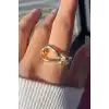 Altın Renk Metal Ayarlanabilir Yüzük