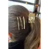 Altın Renk Metal Lastik Toka Ve Tel Toka Set