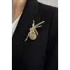 Altın Renk Peri Figürlü Broş