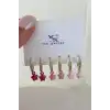 Altın Renk Yıldız Figürlü 6lı YSX Küpe Set