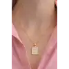 Altın Renk Z Harf Çelik Kolye