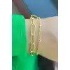 Altın Renk Zincir Çelik bileklik