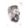 Aslan Geçici Dövme Tattoo