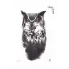 Baykuş Geçici Dövme Tattoo