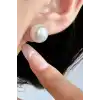 Beyaz Renk İnci Küpe (Çift)