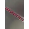 Bordo Renk 12li Takma Takma Tırnak (Yapıştırıcılı)