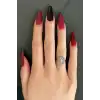 Bordo Renk 25li Takma Tırnak Seti (Yapıştırıcılı)