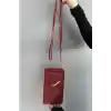 Bordo Renk Kadın Deri Çanta