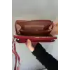 Bordo Renk Kadın Deri Çanta