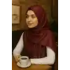 Bordo Renk Tafta Şal