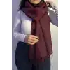 Bordo Renk Tafta Şal