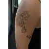 Geçici Çiçek Figürlü Mini Dövme Tattoo