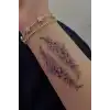 Geçici Çiçek Figürlü Mini Dövme Tattoo
