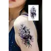 Geçici Çiçek Ve Yılan Figürlü Mini Dövme Tattoo