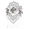 Geçici Gül Figürlü Dövme Tatto