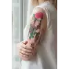 Geçici Kadın, Gül ve Baykuş Dövme Tattoo