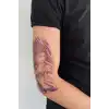Geçici Kadın Modelli Dövme Tattoo