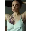 Geçici Kadın ve Kuş Modelli Dövme Tattoo