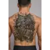 Geçici Kaplan Modelli Sırt Dövme Tattoo
