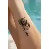 Geçici Pusula Figürlü Dövme Tatto