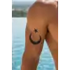Geçici Türk Bayrağı - Ayyıldız Dövme Tattoo